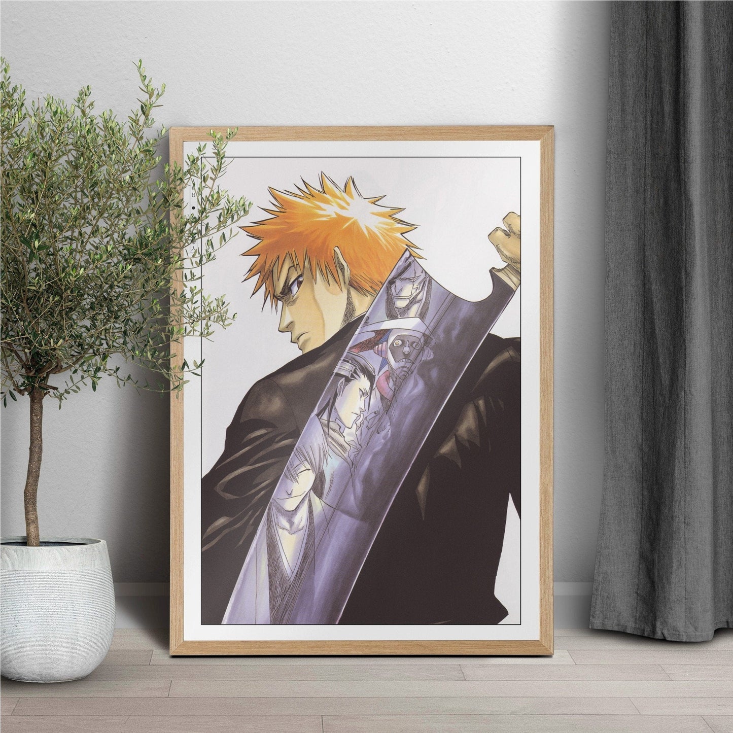 Explore the world of soul reapers and hollow battles with our striking anime wall art, capturing the intense action and emotions from this iconic manga series.