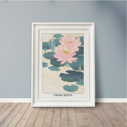 The Ohara Koson Ukiyo-E collection features exquisite floral prints that bring natureÕs delicate beauty into your space, offering a touch of Japanese elegance.