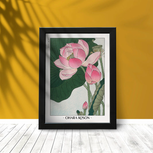 The Ohara Koson Ukiyo-E collection features exquisite floral prints that bring natureÕs delicate beauty into your space, offering a touch of Japanese elegance.