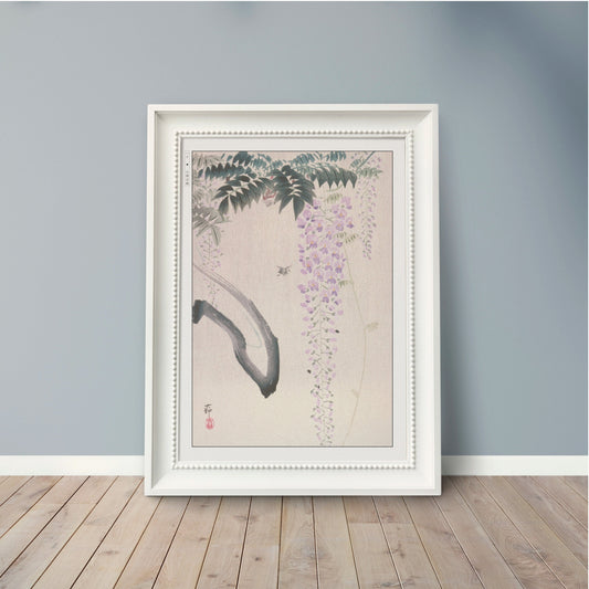 Enhance your home with Ohara Koson's floral Ukiyo-e prints, showcasing the beauty of nature and the rich tradition of Japanese artistry.