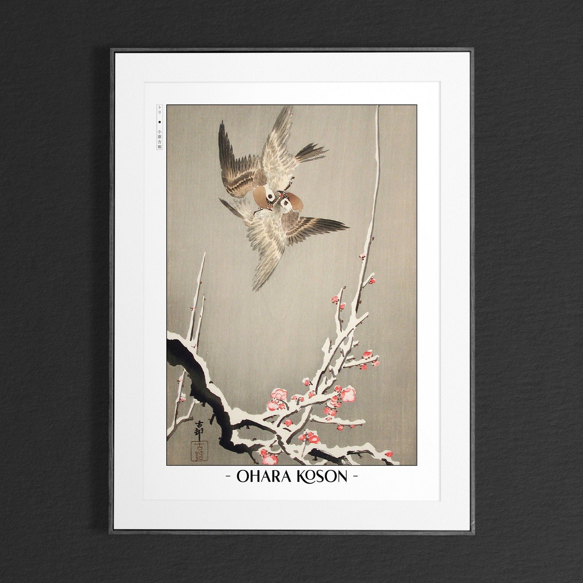 Elevate your decor with Ohara Koson's bird art prints, showcasing the grace of nature and the timeless charm of traditional Japanese Ukiyo-e craftsmanship.