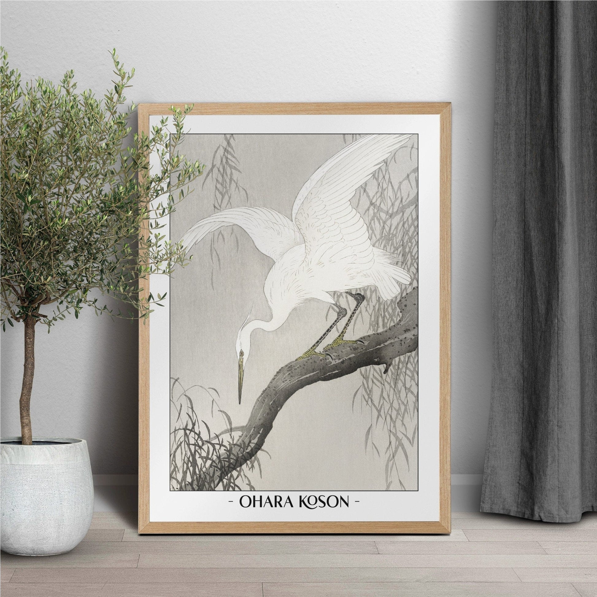 Elevate your decor with Ohara Koson's bird art prints, showcasing the grace of nature and the timeless charm of traditional Japanese Ukiyo-e craftsmanship.