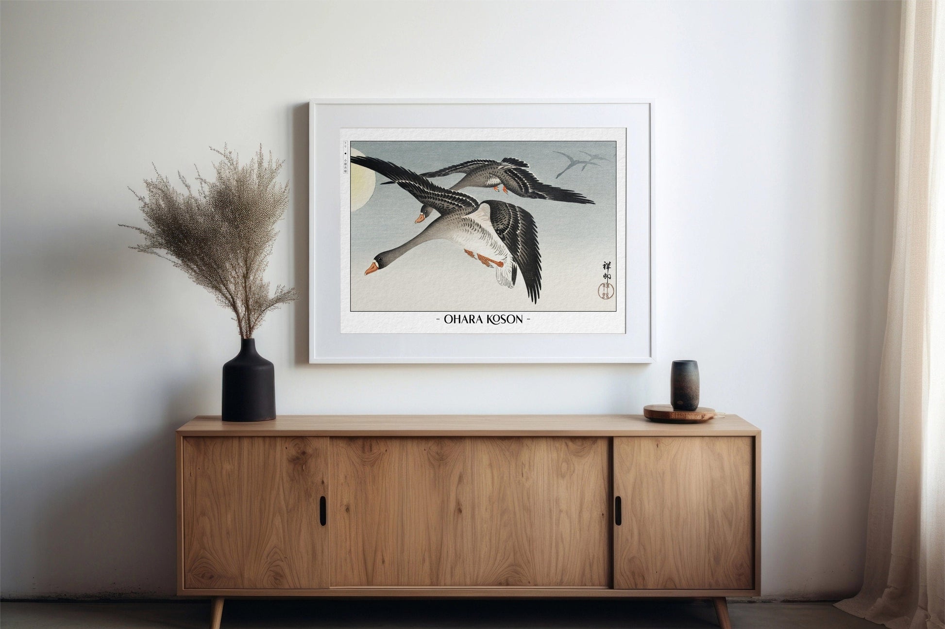 Elevate your decor with Ohara Koson's bird art prints, showcasing the grace of nature and the timeless charm of traditional Japanese Ukiyo-e craftsmanship.