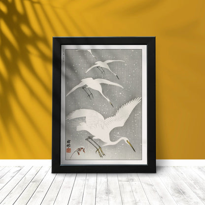 Ohara Koson's bird art prints capture the elegance of nature with intricate details and vibrant colors, adding a touch of Japanese artistry to your home