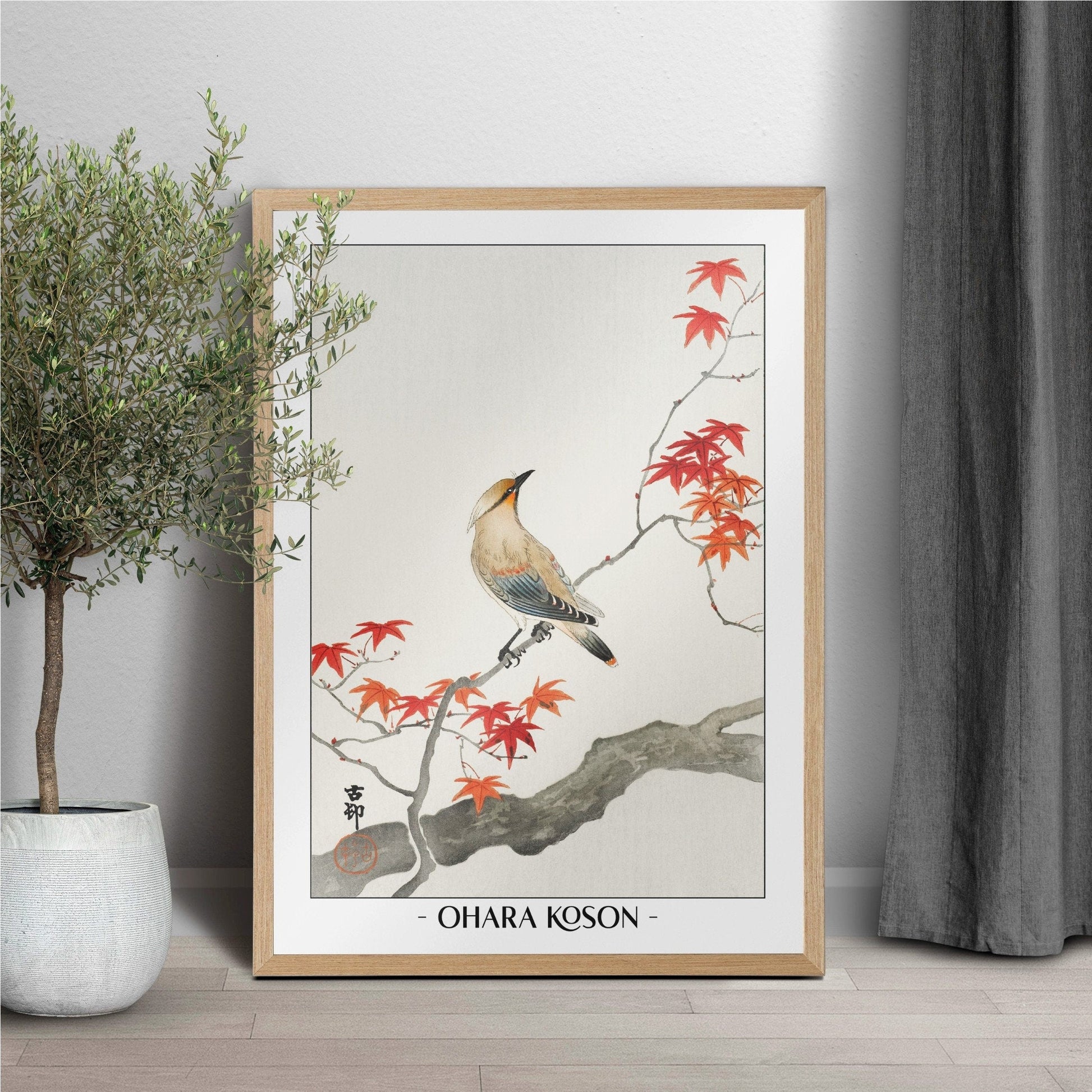 Elevate your decor with Ohara Koson's bird art prints, showcasing the grace of nature and the timeless charm of traditional Japanese Ukiyo-e craftsmanship.