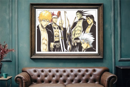 Explore the world of soul reapers and hollow battles with our striking anime wall art, capturing the intense action and emotions from this iconic manga series.