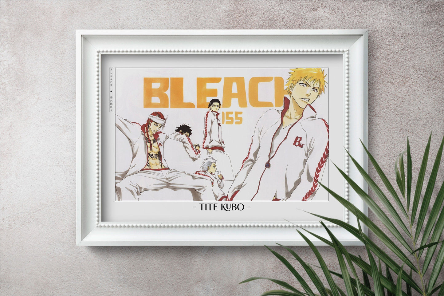 Celebrate Tite Kubo's masterful storytelling with this anime wall art, showcasing the world of Soul Reapers and its unforgettable characters.