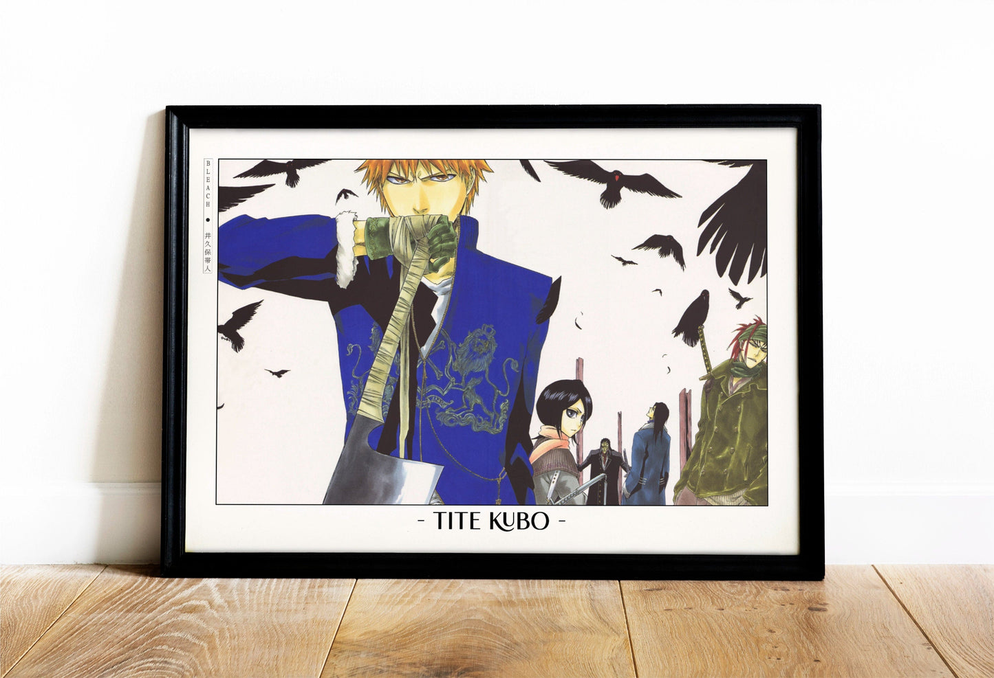 Celebrate Tite Kubo's masterful storytelling with this anime wall art, showcasing the world of Soul Reapers and its unforgettable characters.