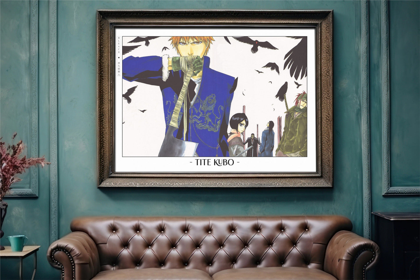 Celebrate Tite Kubo's masterful storytelling with this anime wall art, showcasing the world of Soul Reapers and its unforgettable characters.