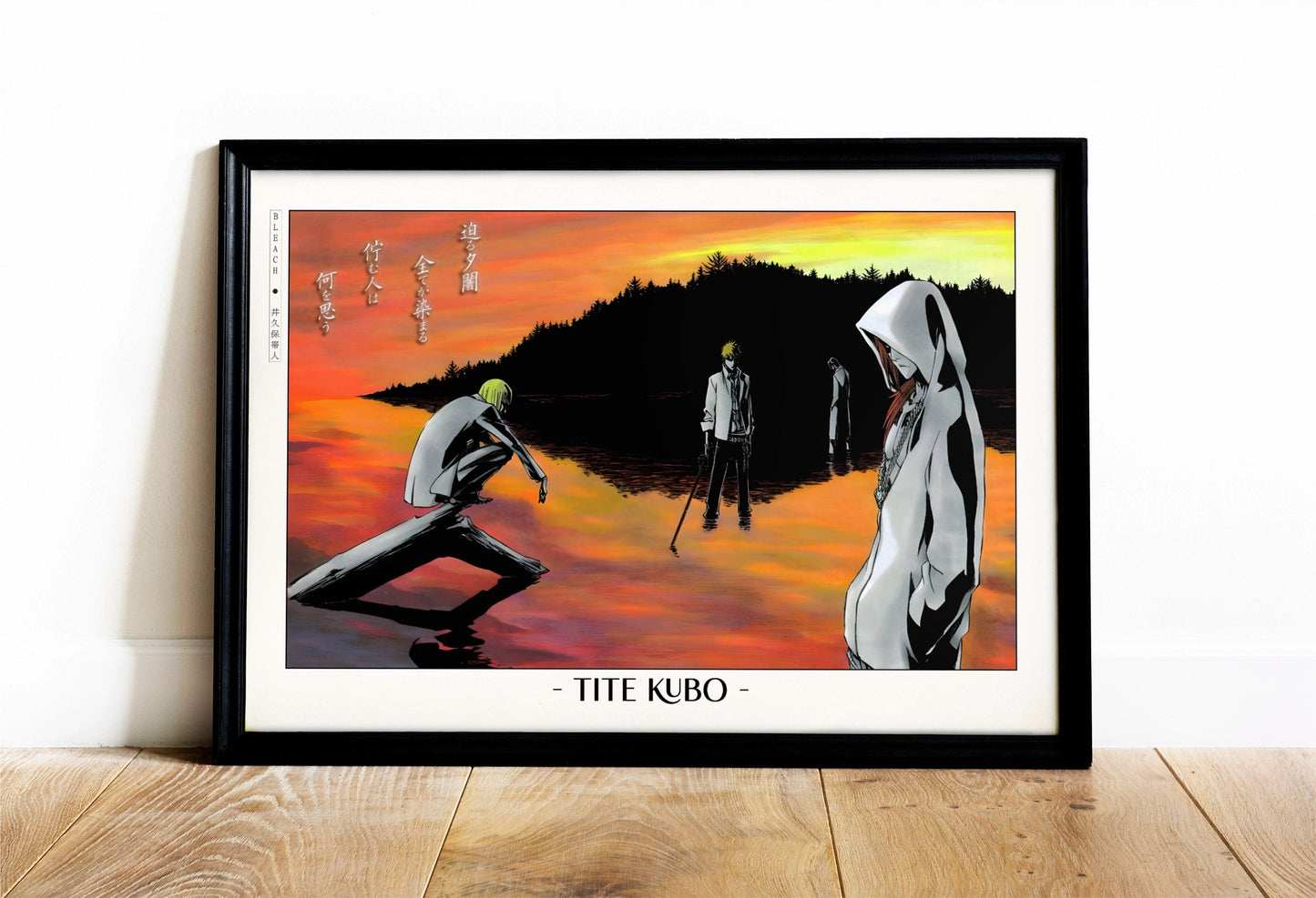 Celebrate Tite Kubo's masterful storytelling with this anime wall art, showcasing the world of Soul Reapers and its unforgettable characters.