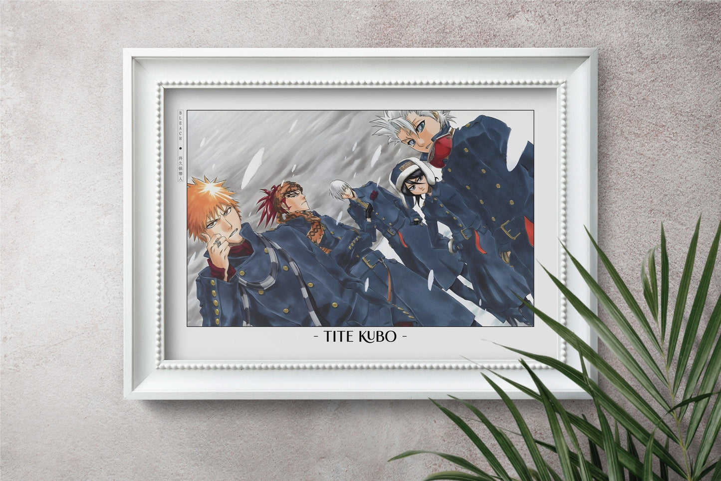 Celebrate Tite Kubo's masterful storytelling with this anime wall art, showcasing the world of Soul Reapers and its unforgettable characters.