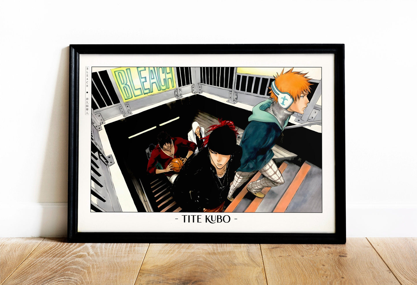 Celebrate Tite Kubo's masterful storytelling with this anime wall art, showcasing the world of Soul Reapers and its unforgettable characters.