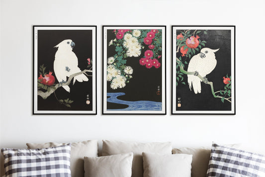 Add elegance to your space with the Set of 3 Ukiyo-e Wall Art. Traditional Japanese woodblock prints that bring culture and sophistication to any room.