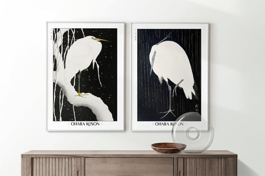 Add elegance to your space with the Set of 2 Ukiyo-e Wall Art. Traditional Japanese woodblock prints that bring culture and sophistication to any room.