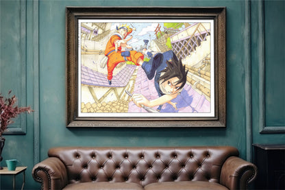 Explore the world of ninjas with dynamic manga wall art, capturing epic moments from the world of shinobi. Perfect for any manga lover's collection.