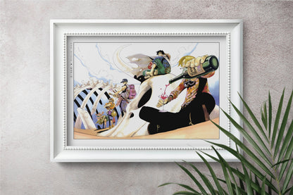 Capture the essence of adventure with our manga wall art, showcasing beloved characters from the world of pirates, bringing energy and life to any room.