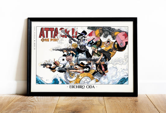 Explore the epic world of pirates with this shonen manga poster, showcasing the work of Oda. A tribute to his legendary storytelling - shop now.