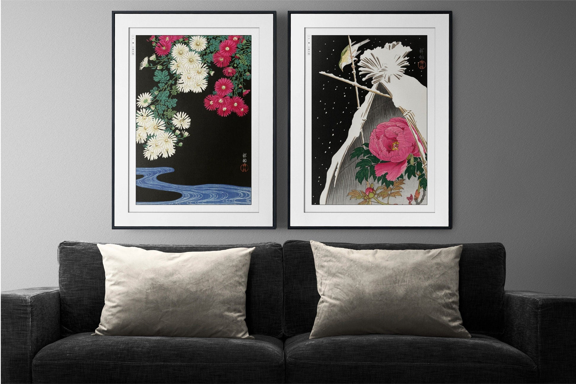 Add elegance to your space with the Set of 2 Ukiyo-e Wall Art. Traditional Japanese woodblock prints that bring culture and sophistication to any room.