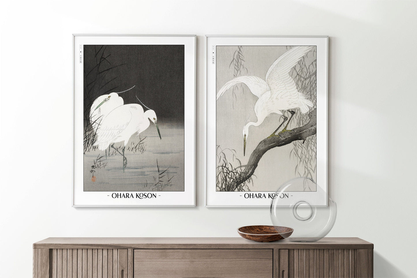 Add elegance to your space with the Set of 2 Ukiyo-e Wall Art. Traditional Japanese woodblock prints that bring culture and sophistication to any room.