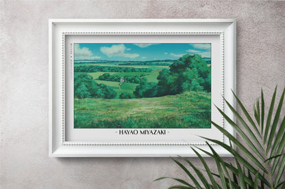 Experience the magic of Hayao MiyazakiÕs films with stunning Studio Ghibli art prints that bring his visionary worlds to life in your home.