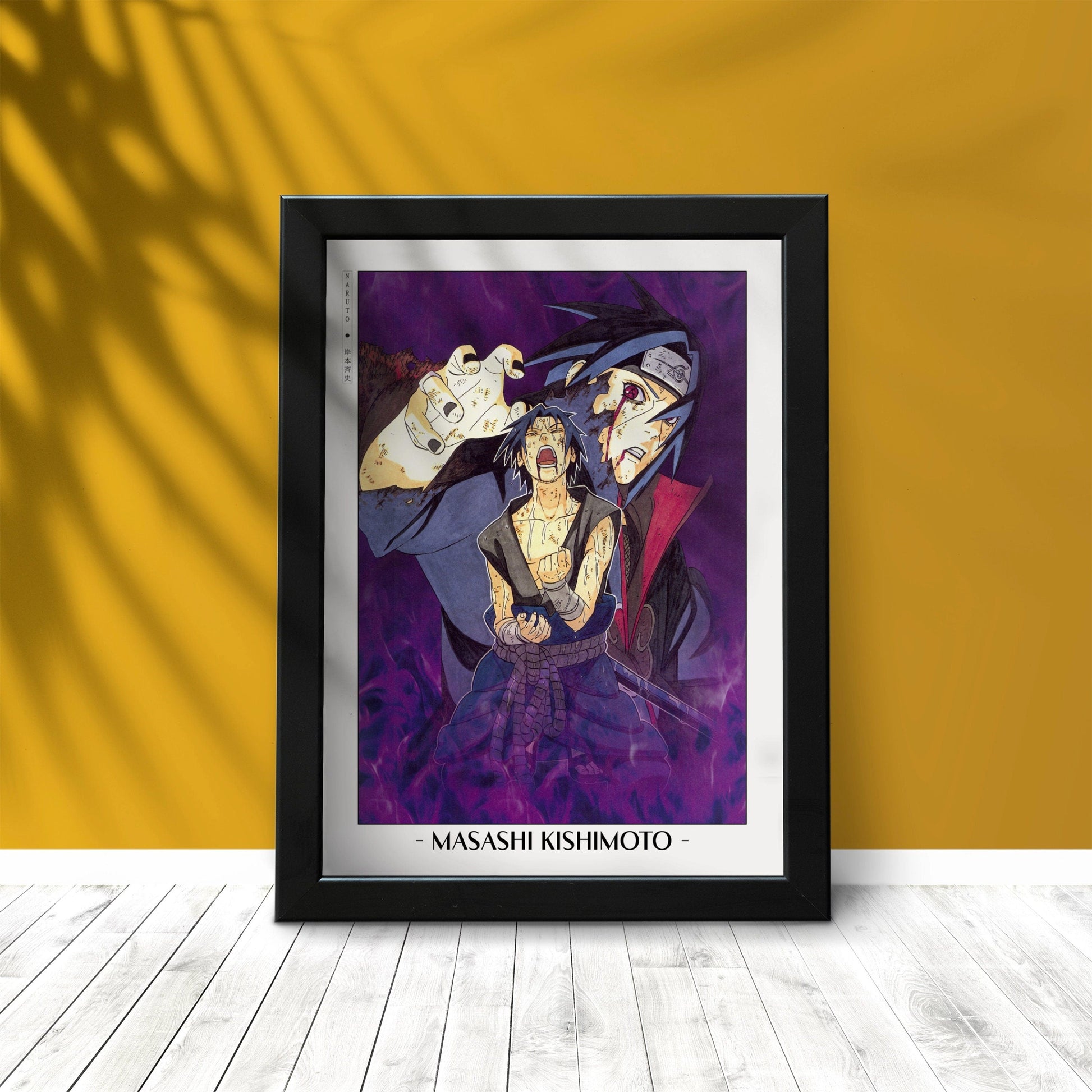 Experience the vibrant world of ninjas with this stunning manga wall art, showcasing the artistry of Masashi Kishimoto. Purchase online with Eastern Archivals.