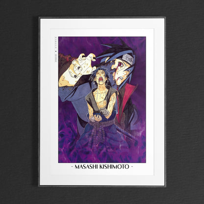 Experience the vibrant world of ninjas with this stunning manga wall art, showcasing the artistry of Masashi Kishimoto. Purchase online with Eastern Archivals.