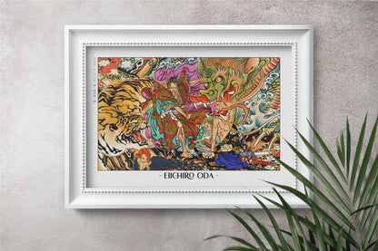 Explore the epic world of pirates with this shonen manga poster, showcasing the work of Oda. A tribute to his legendary storytelling - shop now.