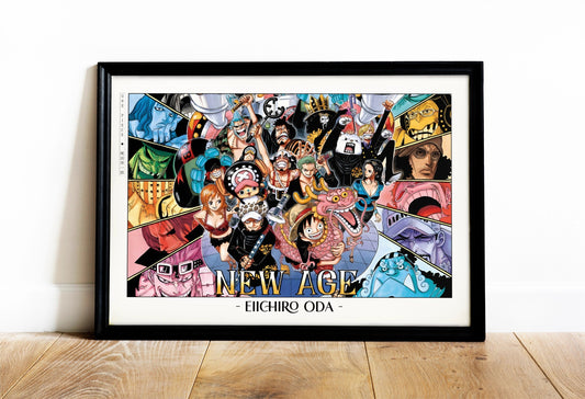 Explore the epic world of pirates with this shonen manga poster, showcasing the work of Oda. A tribute to his legendary storytelling - shop now.