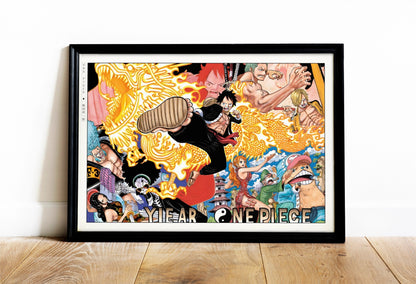 Capture the essence of adventure with our manga wall art, showcasing beloved characters from the world of pirates, bringing energy and life to any room.