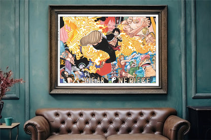 Capture the essence of adventure with our manga wall art, showcasing beloved characters from the world of pirates, bringing energy and life to any room.