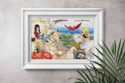 Capture the essence of adventure with our manga wall art, showcasing beloved characters from the world of pirates, bringing energy and life to any room.