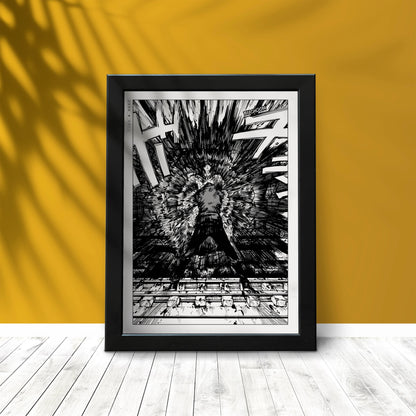 Explore stunning anime wall art with dynamic designs and captivating characters, bringing the energy and intensity of the series into your home decor.