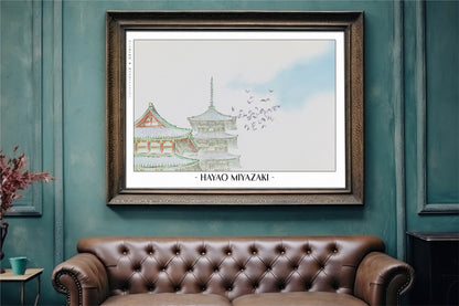 Experience the magic of Hayao MiyazakiÕs films with stunning Studio Ghibli art prints that bring his visionary worlds to life in your home.