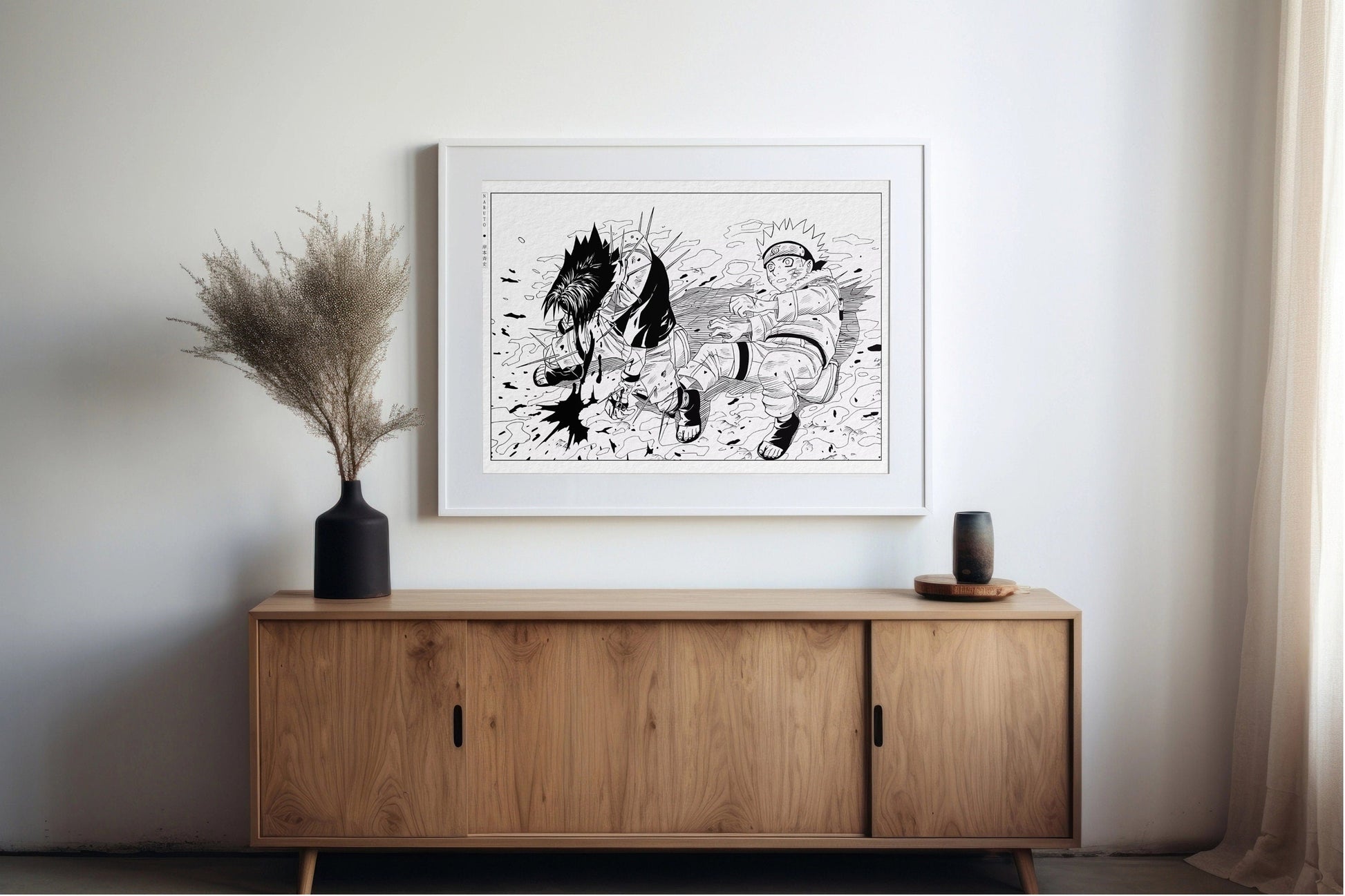 Explore the world of ninjas with dynamic manga wall art, capturing epic moments from the world of shinobi. Perfect for any manga lover's collection.