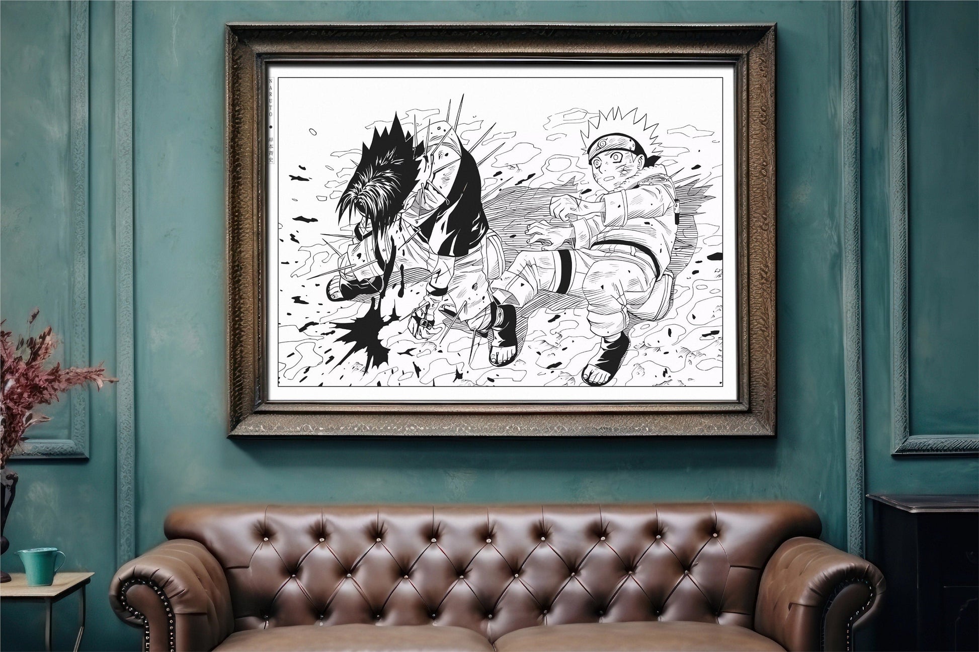 Explore the world of ninjas with dynamic manga wall art, capturing epic moments from the world of shinobi. Perfect for any manga lover's collection.