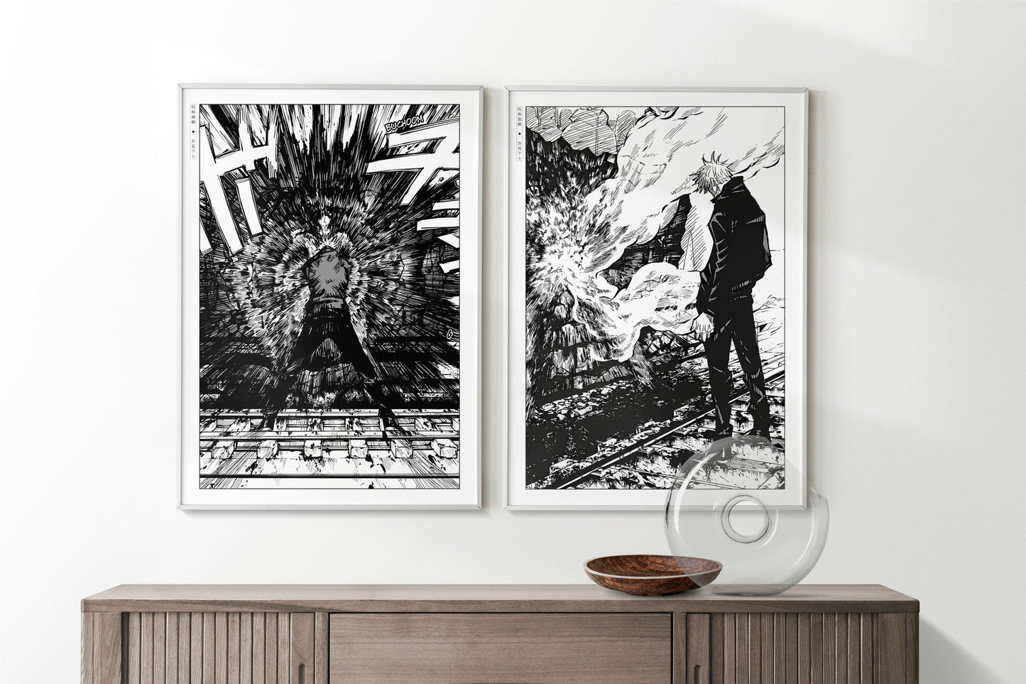 Experience the intensity of a world filled with sorcerers and cursed spirits. Our anime wall art collection brings the energy and spirit of this series to life.