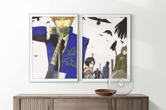 Immerse yourself in the world of soul reapers and spirits with our manga wall art collection, capturing the action and emotion of this iconic series.