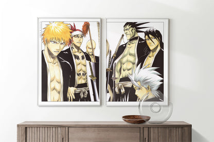 Immerse yourself in the world of soul reapers and spirits with our manga wall art collection, capturing the action and emotion of this iconic series.