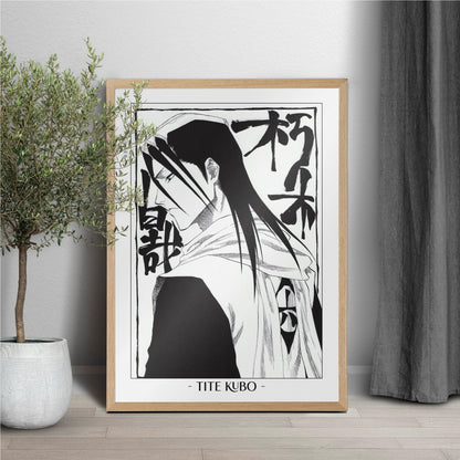 Celebrate Tite Kubo's masterful storytelling with this anime wall art, showcasing the world of Soul Reapers and its unforgettable characters.