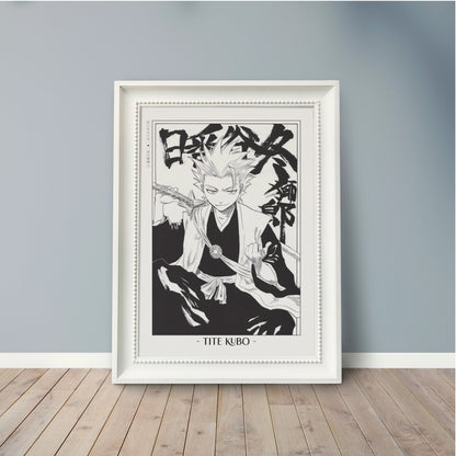 Celebrate Tite Kubo's masterful storytelling with this anime wall art, showcasing the world of Soul Reapers and its unforgettable characters.