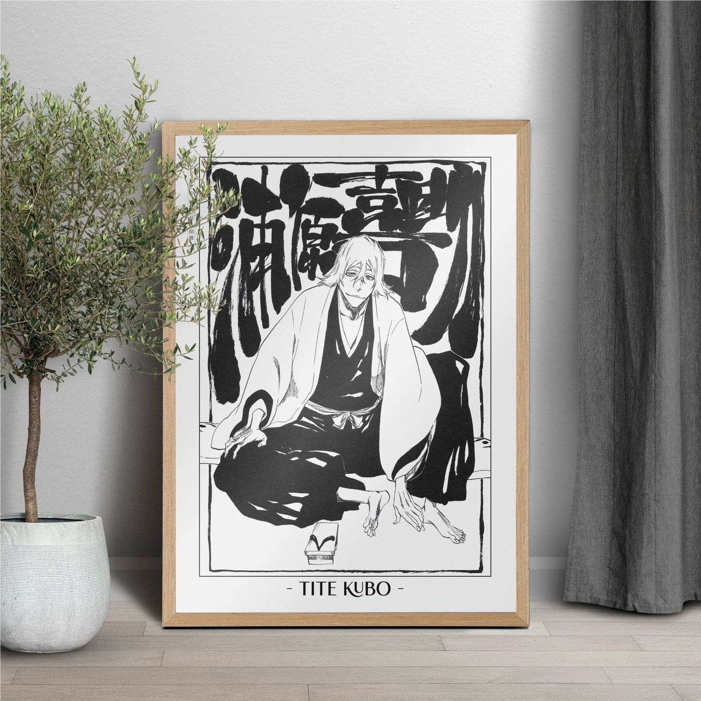 Celebrate Tite Kubo's masterful storytelling with this anime wall art, showcasing the world of Soul Reapers and its unforgettable characters.