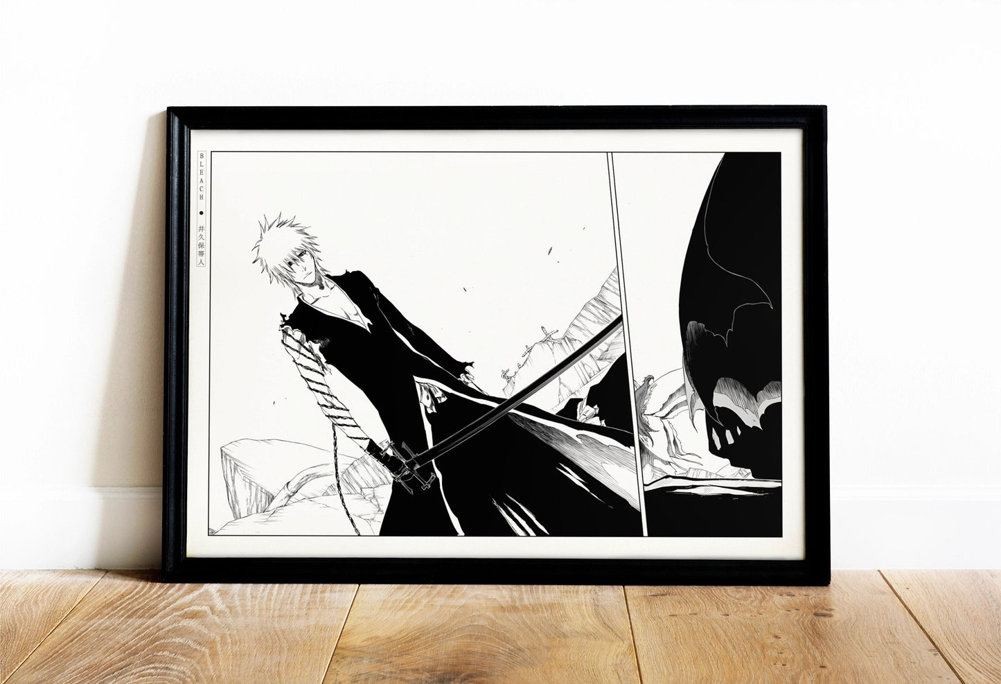 Explore the world of soul reapers and hollow battles with our striking anime wall art, capturing the intense action and emotions from this iconic manga series.