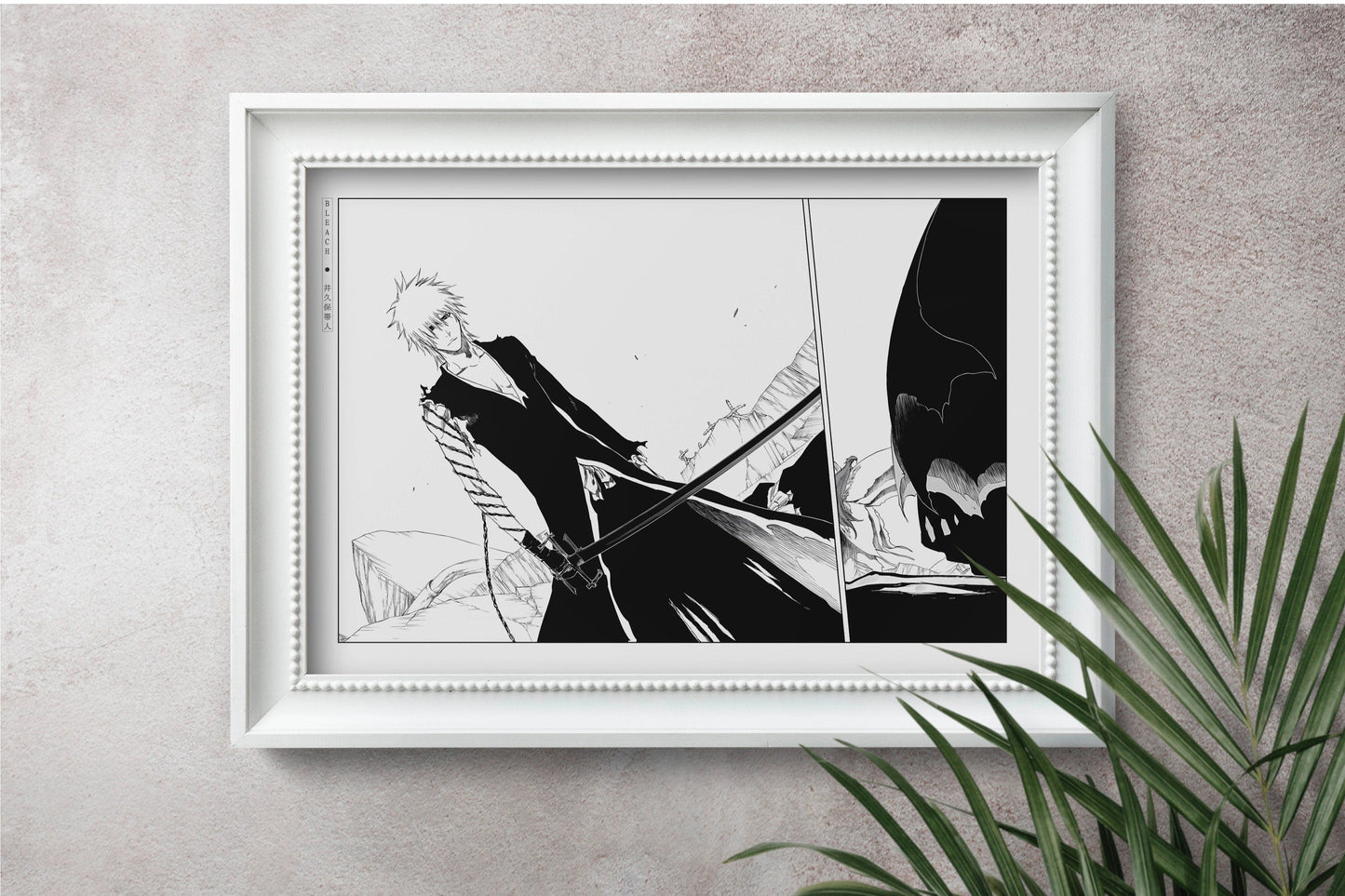 Explore the world of soul reapers and hollow battles with our striking anime wall art, capturing the intense action and emotions from this iconic manga series.