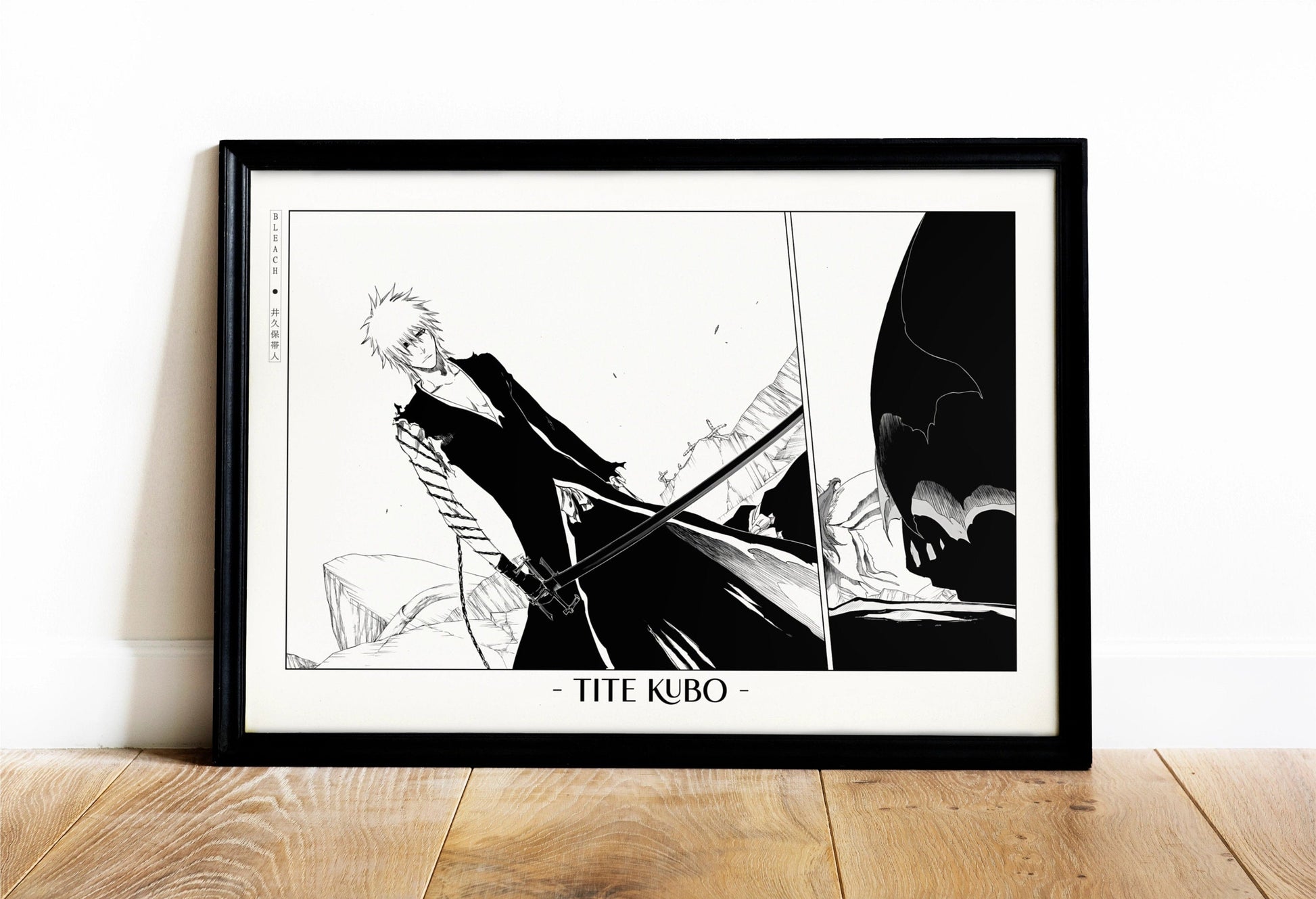 Celebrate Tite Kubo's masterful storytelling with this anime wall art, showcasing the world of Soul Reapers and its unforgettable characters.