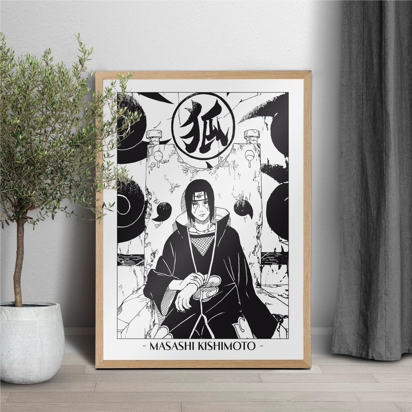 Experience the vibrant world of ninjas with this stunning manga wall art, showcasing the artistry of Masashi Kishimoto. Purchase online with Eastern Archivals.