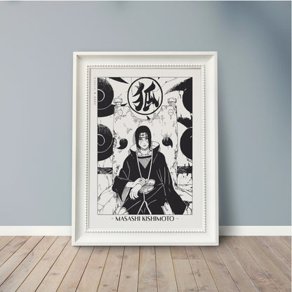 Experience the vibrant world of ninjas with this stunning manga wall art, showcasing the artistry of Masashi Kishimoto. Purchase online with Eastern Archivals.