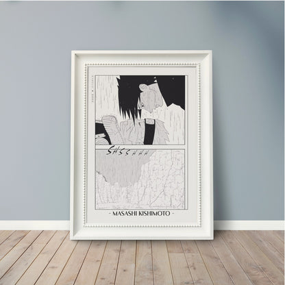 Experience the vibrant world of ninjas with this stunning manga wall art, showcasing the artistry of Masashi Kishimoto. Purchase online with Eastern Archivals.