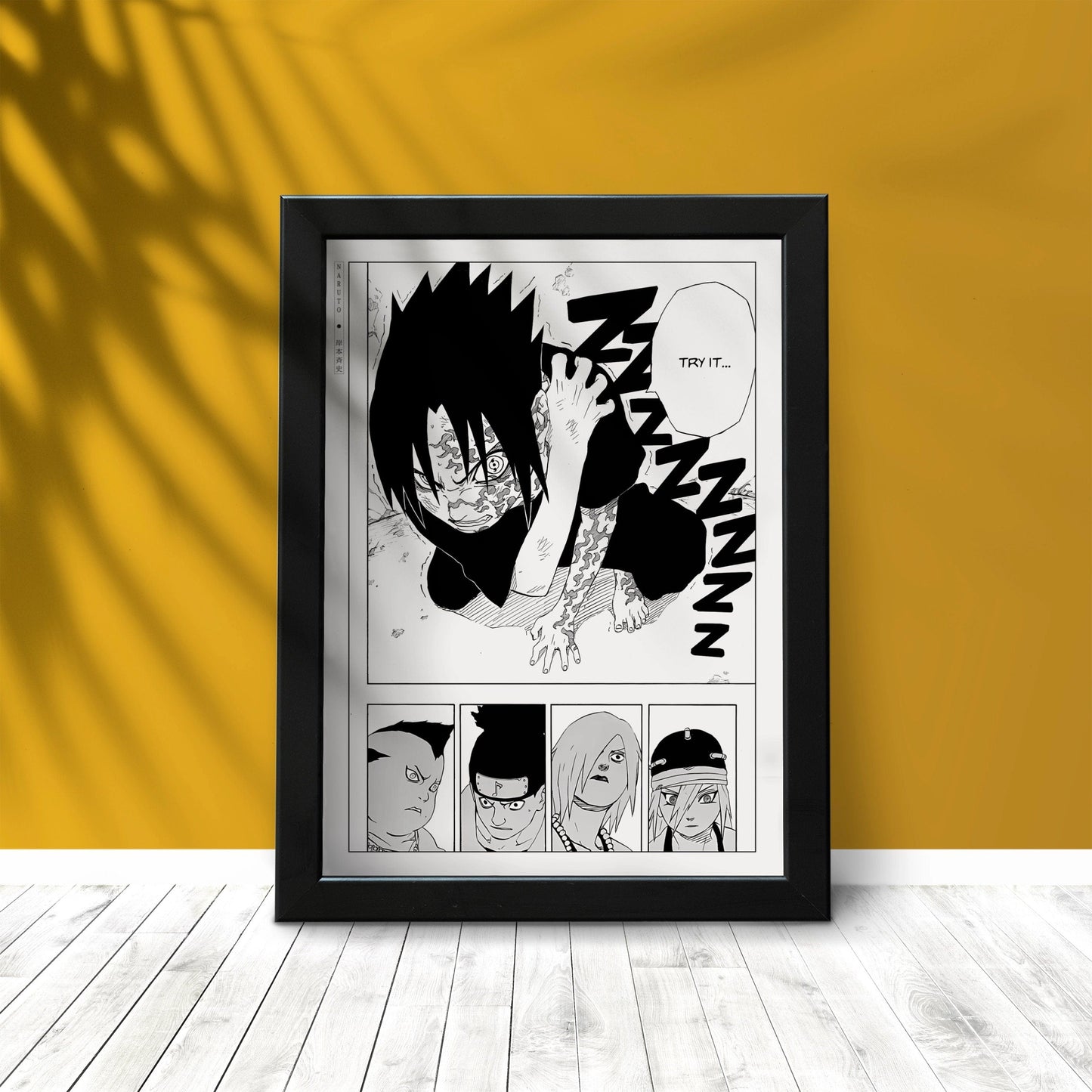 Explore the world of ninjas with dynamic manga wall art, capturing epic moments from the world of shinobi. Perfect for any manga lover's collection.