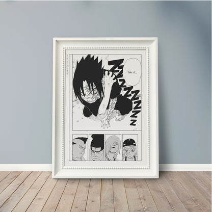 Explore the world of ninjas with dynamic manga wall art, capturing epic moments from the world of shinobi. Perfect for any manga lover's collection.