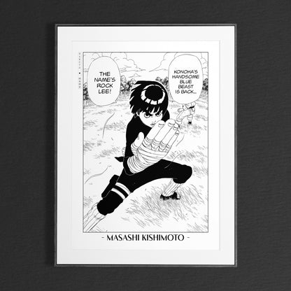 Experience the vibrant world of ninjas with this stunning manga wall art, showcasing the artistry of Masashi Kishimoto. Purchase online with Eastern Archivals.